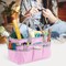 JJRING Craft and Art Tote - 600D Pink Nylon Fabric Art Sewing Organizer Bag with Pockets - for Craft, Scrapbooking, Medical, and Office Supplies Storage